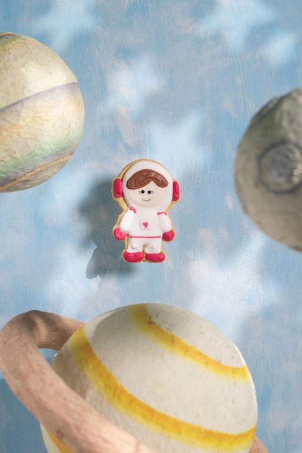Biscoito Decorado Astronauta Menina 45g - Biscoitê