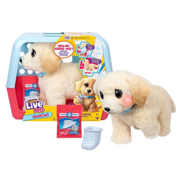 Little Live Pets - Pelúcia Ouchies Retriever - Fun Divirta-se