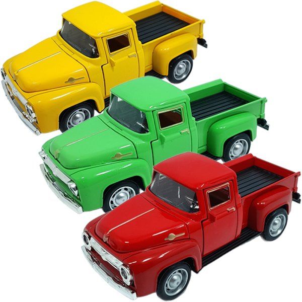 Miniaturas Camionete Carrinho Pickup F-100 Kit 3pçs Em Metal