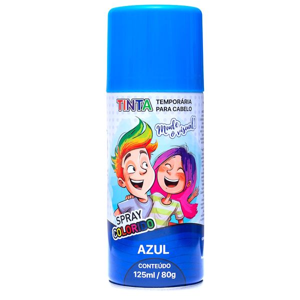 Tinta Azul Temporária Infantil e Adulto Festa Cabelo Maluco