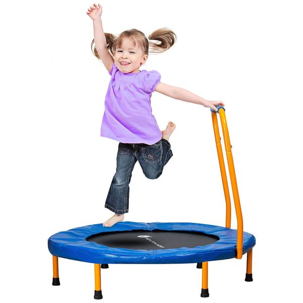 Cama Elástica Interna Dobrável com Apoio Ajustável, até 68 kg, NEW BOUNCE, Azul 110v