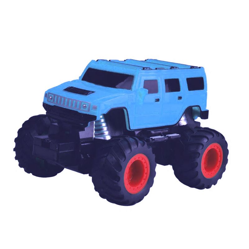 Carrinho De Controle Remoto Monster Truck Azul Polibrinq