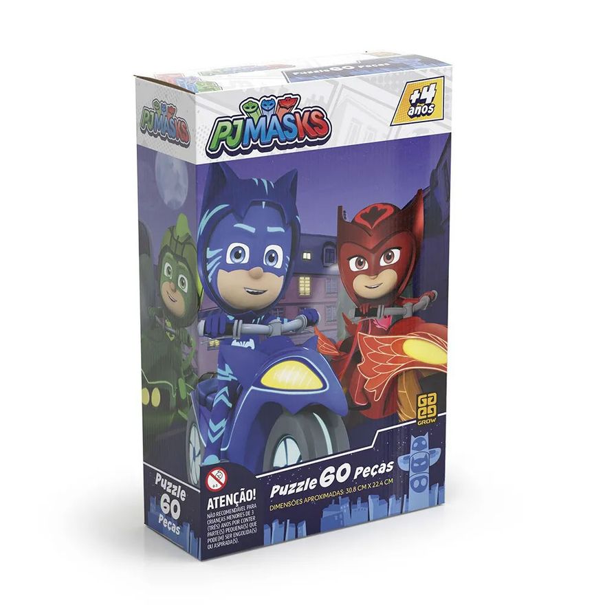 PJ Masks - QUEBRA CABEÇA CORIJUTA - Mimo Play - Mimo Toys