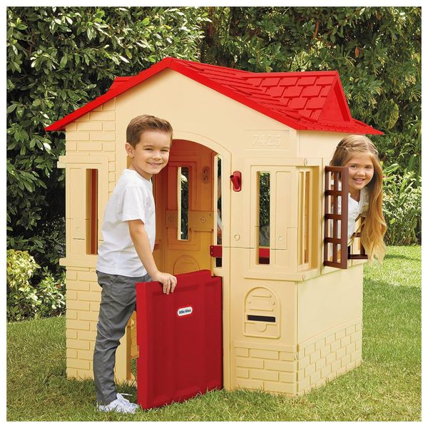 Casinha Infantil Interativa para Crianças de 2 a 6 Anos, LITTLE TIKES 653568M, Bege 110v