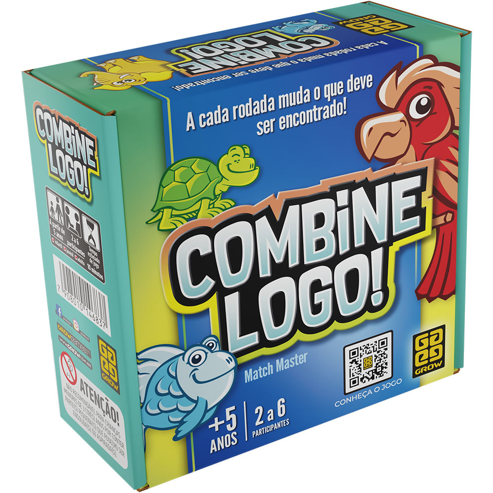 Jogo De Cartas - Combine Logo - Grow