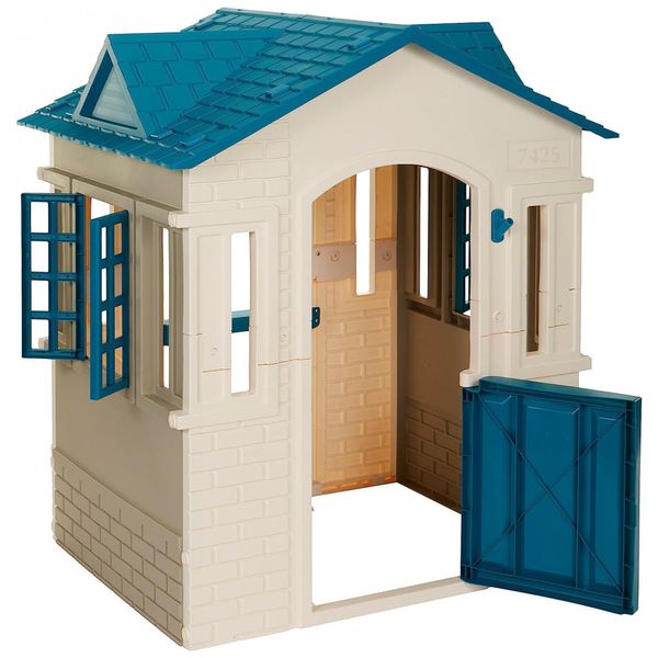 Casinha Infantil Interativa para Crianças de 2 a 6 Anos, Branca, LITTLE TIKES 654053M, Creme 110v