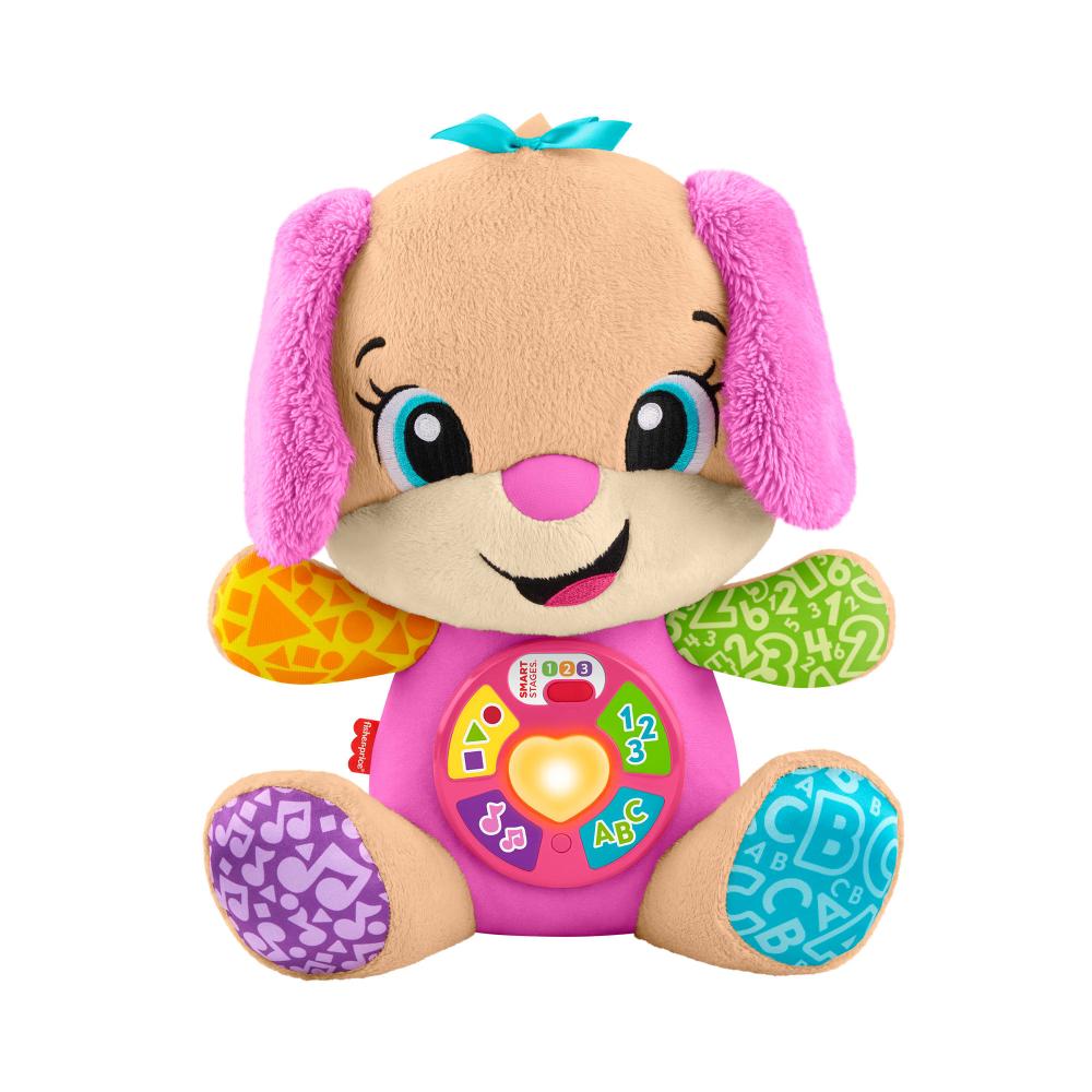 Conheça uma lista com brinquedos para bebês de 6 meses 6 Pelucia Aprender e Brincar Irma do Cachorrinho Aprende Comigo Fisher Price 0