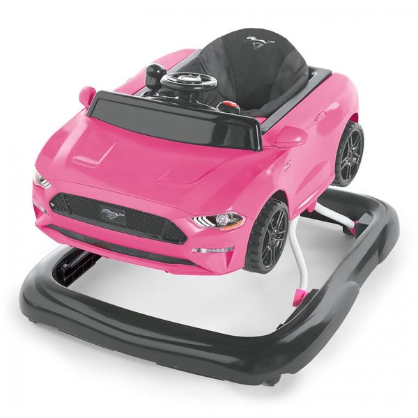 Andador Interativo 4 em 1 com Atividades e Assento Ajustável, Bright Starts, Rosa 110v