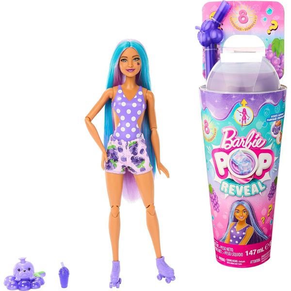 Boneca Barbie Pop Reveal Surpresa de Frutas Original 1magnus Lilás