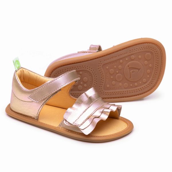 Sandália Infantil Ruffy Dourada Tip Toey Joey 21