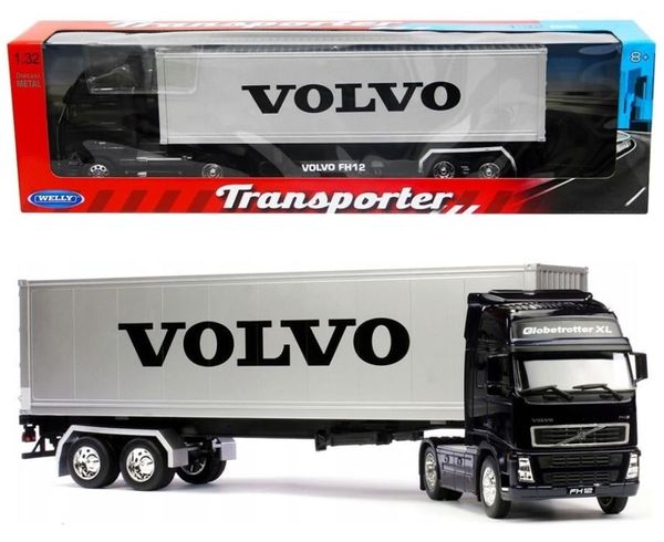 Caminhão Volvo FH12 Baú - Transporter - 46 cm 1/32 - Welly
