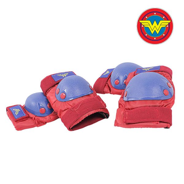 Kit de Proteção Mulher Maravilha (P) Warner Bel P / Vermelho, Azul
