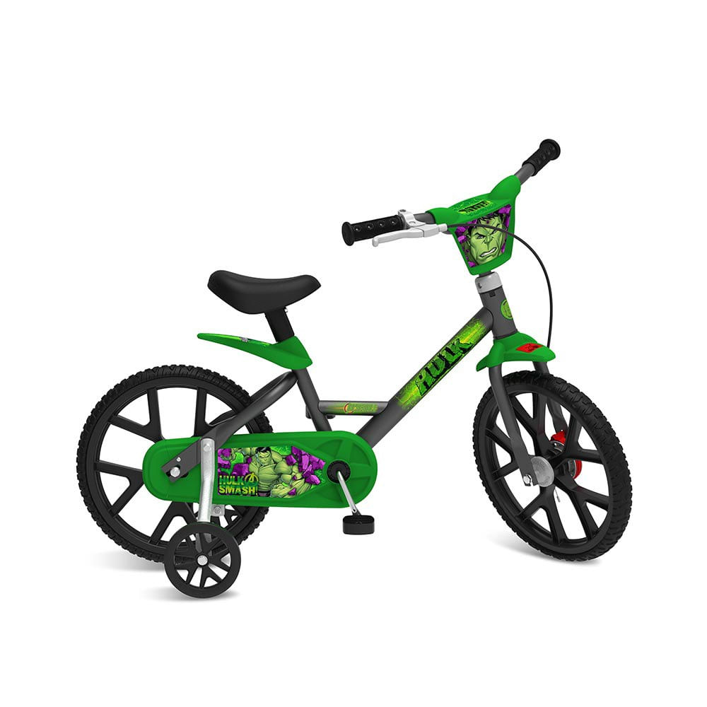 Tipos de bola: conheça os principais para cada esporte 6 EXCLUSIVO Bicicleta Disney Marvel Hulk Aro 14 Bandeirante 0