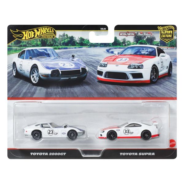 Hot Wheels Car Culture Toyota 2000GT e Toyota Supra 1magnus Branco