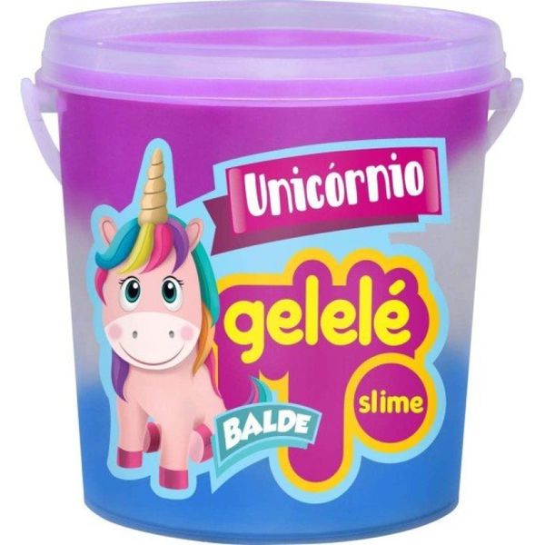 Slime De Unicórnio Gelelé Balde Com 457G
