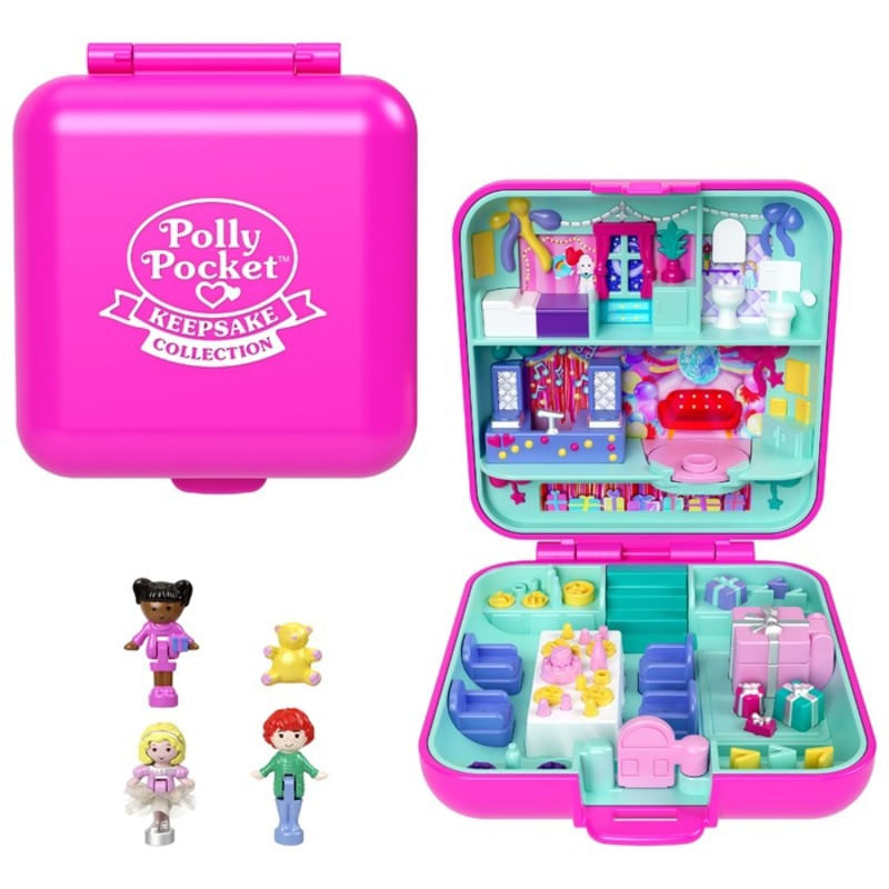 Conjunto De Coleção - Polly Pocket - Compacto - 80th - Mattel