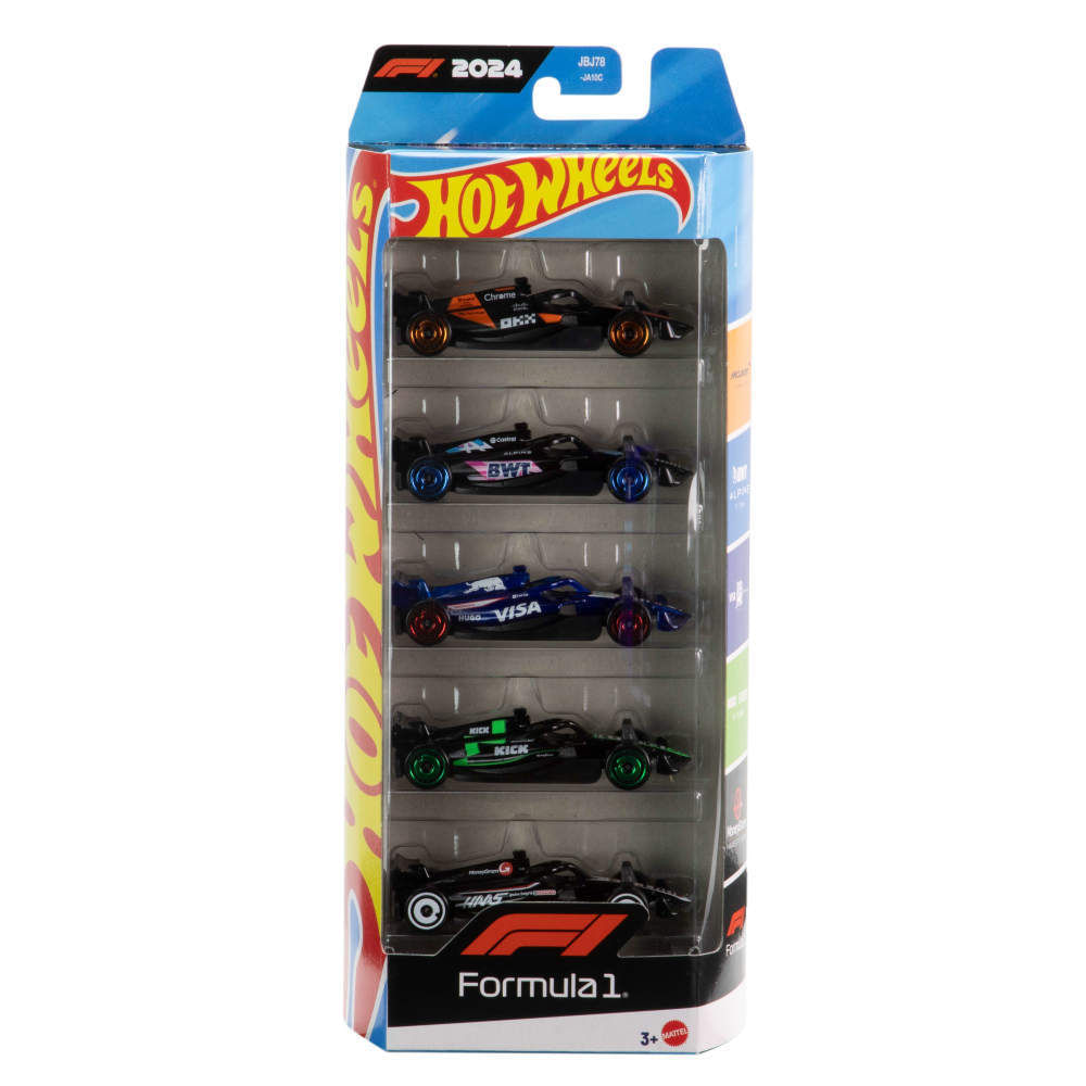 Presente de avó para neto recém-nascido: qual lembrancinha comprar para esse momento? 6 Carrinho Hot Wheels Formula 1 Pacote 5 Carros Racing Sortidos Mattel 0
