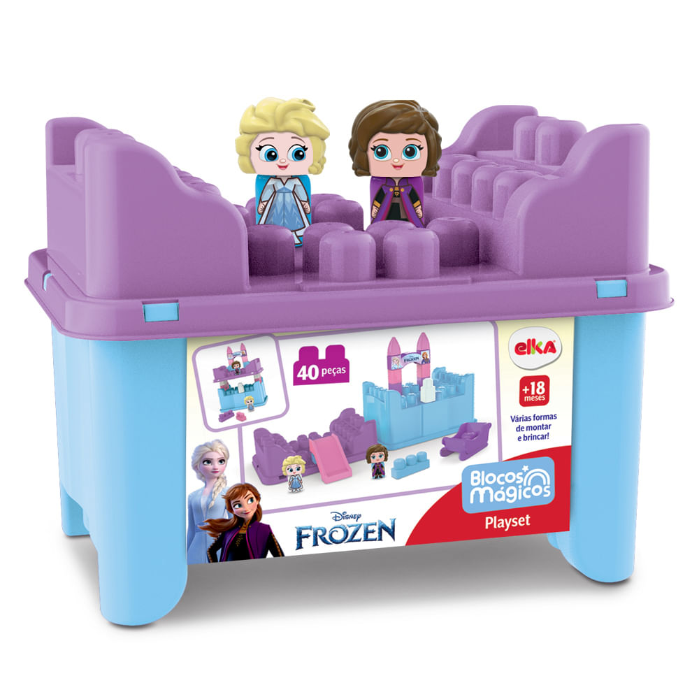 Blocos Infantis - Disney - Frozen - Blocos Mágicos - Elka