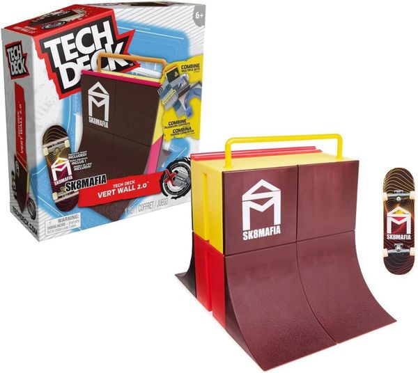Pista Skate de Dedo Tech Deck Vert Wall 2.0 + Skate - Sunny