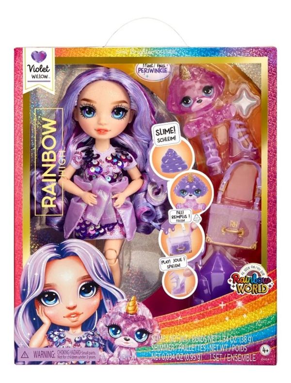 Boneca Rainbow High Classic Fashion Color Violet Willow 28 Cm – Mga
