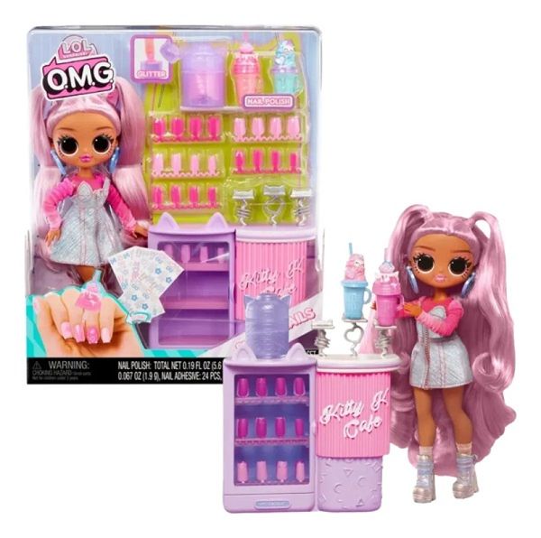 Boneca Lol Surprise L.O.L OMG Sweet Nails Kitty K Café Com Acessorios – MGA