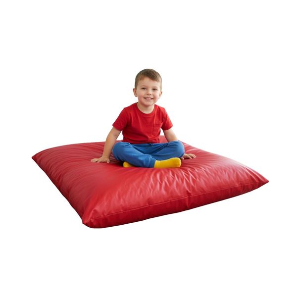 Almofadão Espumado Infantil Gigante 1m40 x 15cm escolha a cor Vermelho