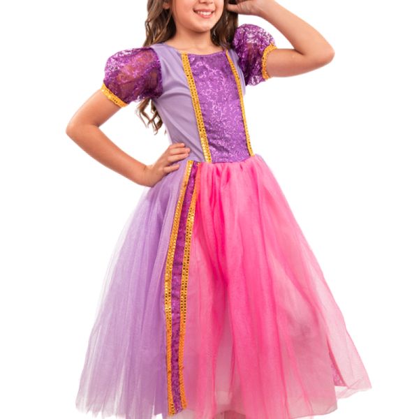 Fantasia Infantil Princesa Rapunzel 4