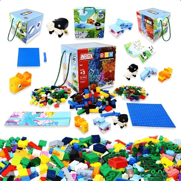 Blocos de Montar Box Inblox - 525 Peças - Ark Toys
