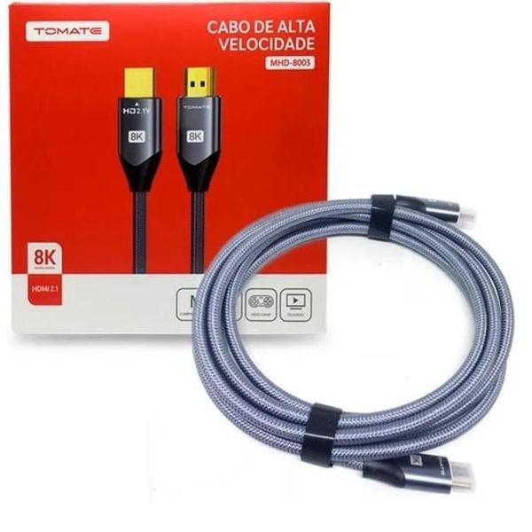 Cabo Hdmi 8K 60Hz - 4K 120Hz - 2.1V Full Ultra Hd Dolby TrueHD, DTS-HD 1.5 Mts
