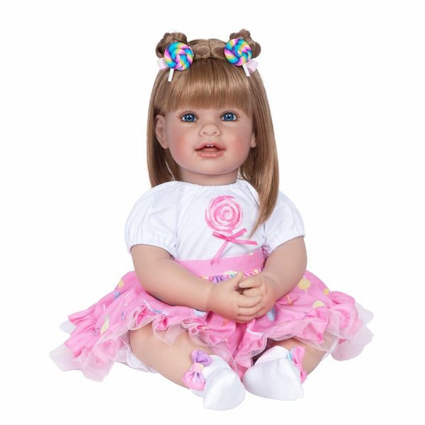 Bebe Reborn Boneca Adora Doll Menina Candy Corpo de Pano 24090