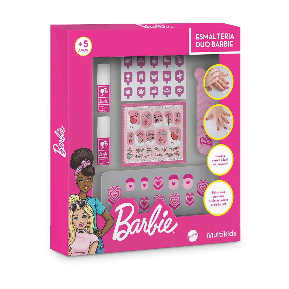 Brincando de Ser - Esmalteria Duo - Barbie - Multikids