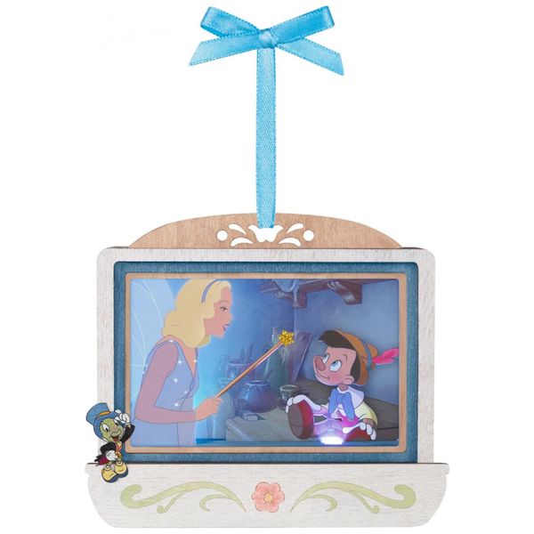 Enfeite de Natal Hallmark Keepsake 2025, Aniversário de 85 anos do Pinóquio da Disney - O Desejo Realizado de Gepeto com Luz