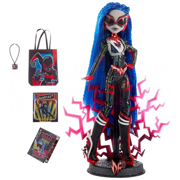 Boneca Monster High Deadfast Ghoulia Yelps SDCC 2024 Exclusiva, Upgrade Tech Savvy com Mini Figura e HQ