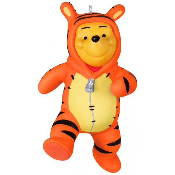 Enfeite Natalino Hallmark Keepsake 2025 Disney Winnie the Pooh e Tigrão, Plástico, 3,8 x 7,6 x 5,7 cm