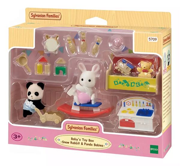 Sylvanian Families Caixa Brinquedos Bebe Coelho Neve E Panda 5709