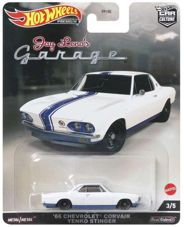 Hot Wheels Premium Jay Lenos´s Garage Chevrolet Covair pneus de borracha 1magnus