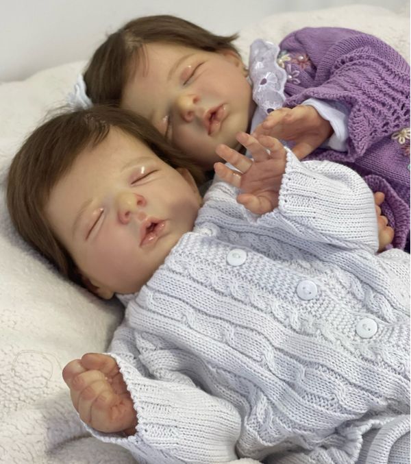 Bebê Reborn Realista Recém Nascido - Premium Gêmeos Premium