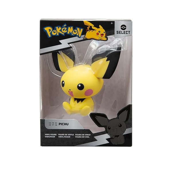 Action Figure Pokémon - Figura de Vinil 9 cm - Pokémon Select - Jazwares Pichu
