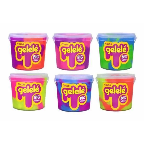 Slime Gelelé Big Slime Color Cores Sortidas Balde 1,5kg