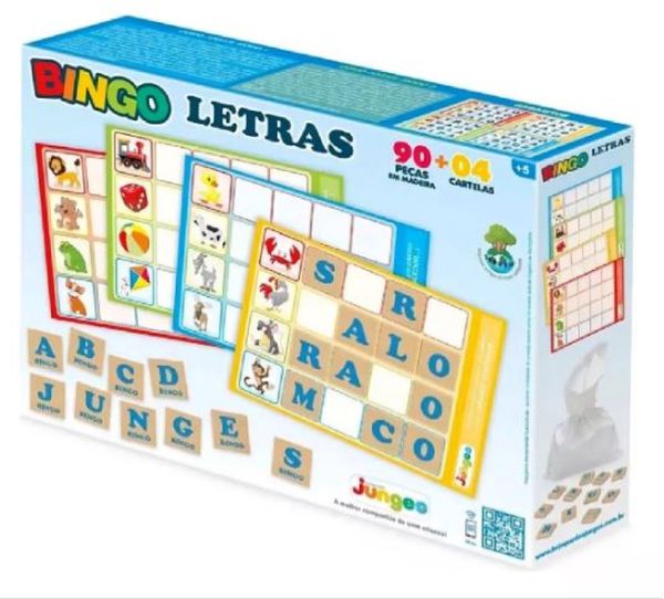 Bingo de letras- 90 Peças