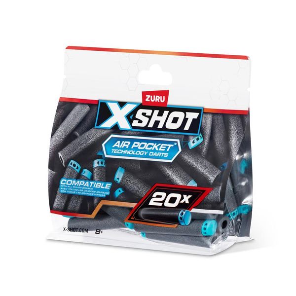 KIT COM 20 DARDOS AIR POCKET X-SHOT - CANDIDE