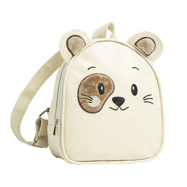 Mochila de Passeio Hug Fun Cachorro Bege Único