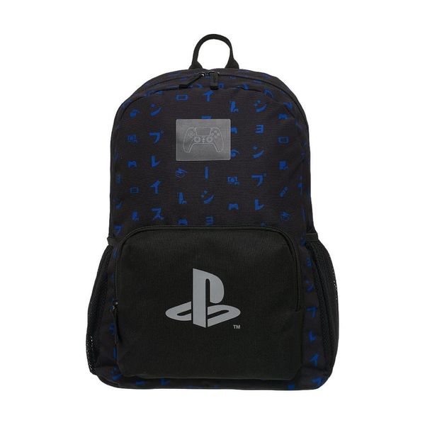 Mochila de Costas Pacific Playstation Hardware Preto e Azul Único