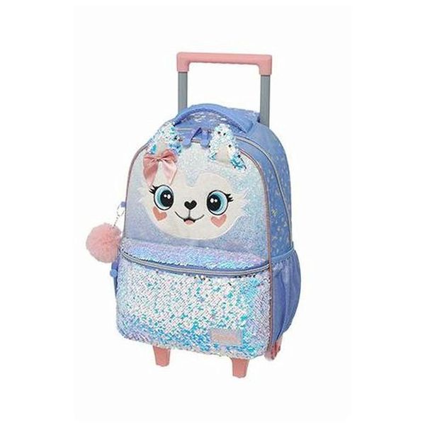 Mochila de Rodinhas Pacific Com Alça Pack Me Husky Lilás Único