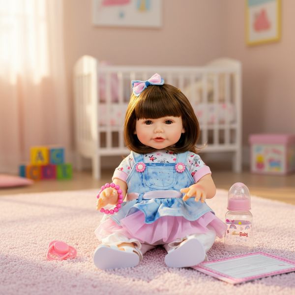 BONECA BEBE REBORN BABY ALEXIA 100% VINIL PREMIUM
