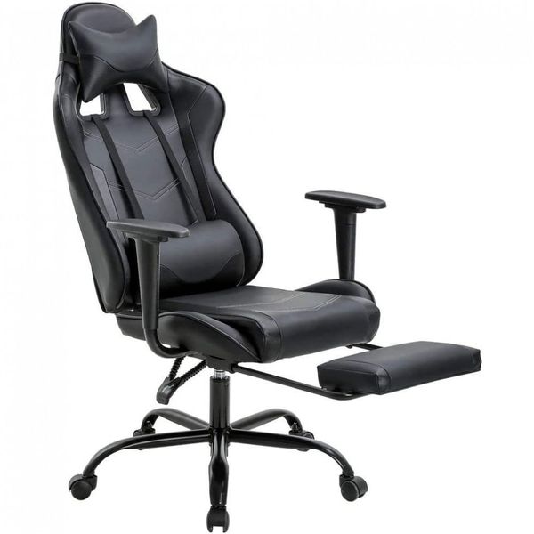 BestOffice Cadeira de Escritório Gamer Reclinável e Ergonômica com Apoio para Lombar, Azul