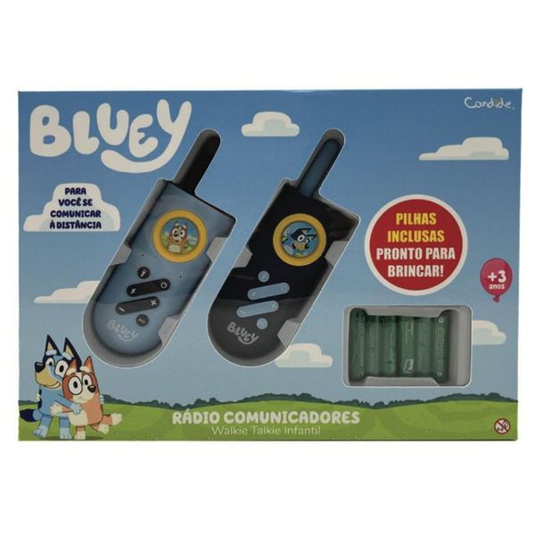 Walkie Talkie Infantil com Lanterna Bluey - Candide