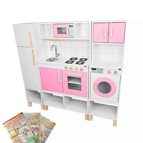 Módulo Crescer Cozinha Completa Rosa