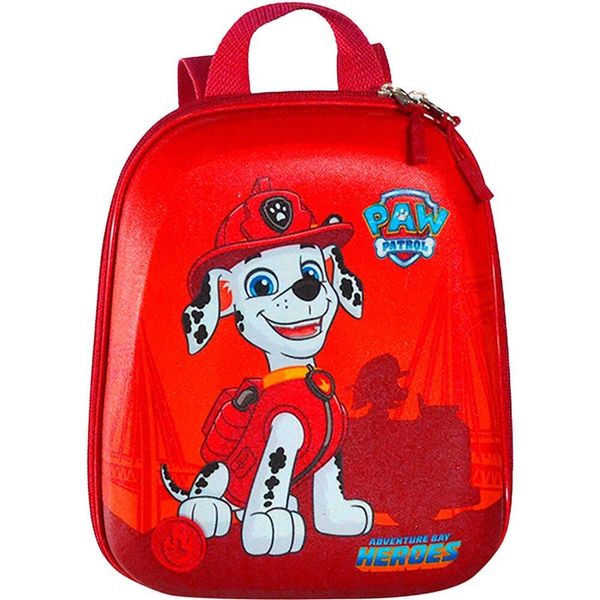Mochila Pequena Maxtoy Paw Patrol Marshall Carro Vermelho Único