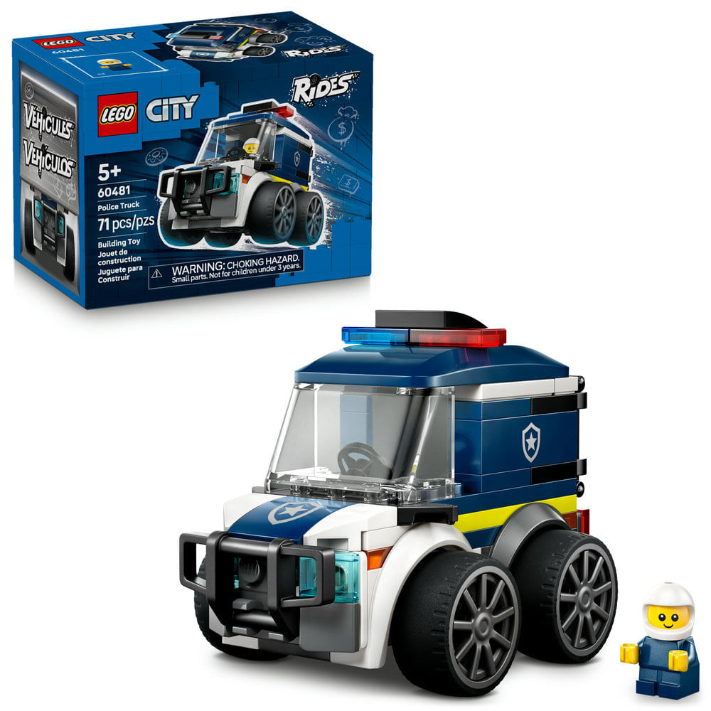 LEGO - City Brick Rides - Veículos: Caminhão da Polícia - 60481